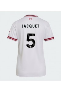 Liverpool Jeremy Jacquet #5 Jalkapallovaatteet Naisten Vieraspaita 2026-27 Lyhythihainen